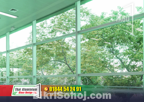 Office Thai Glass Patision Cutting Wall Glass